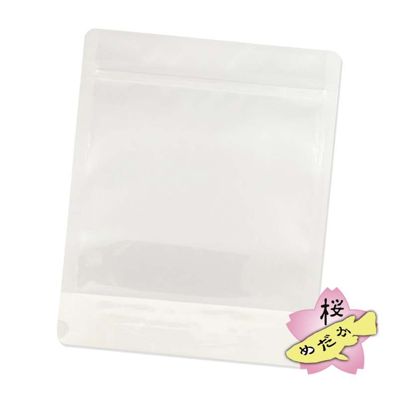 画像2: メダカ販促用ディスプレイ・白スタンド型パック容器（200枚) (2)