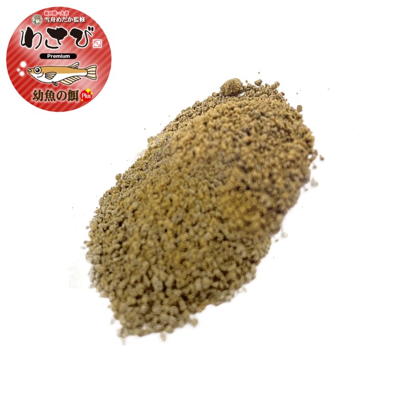 画像2: わさび　幼魚の餌  【色揚げ用】 めだか Premium 20g《雪舟めだか監修》 (2)