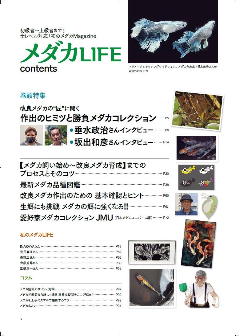 メダカLIFE 創刊号 / 特典:桜めだかロゴ Newステッカー - 桜めだか