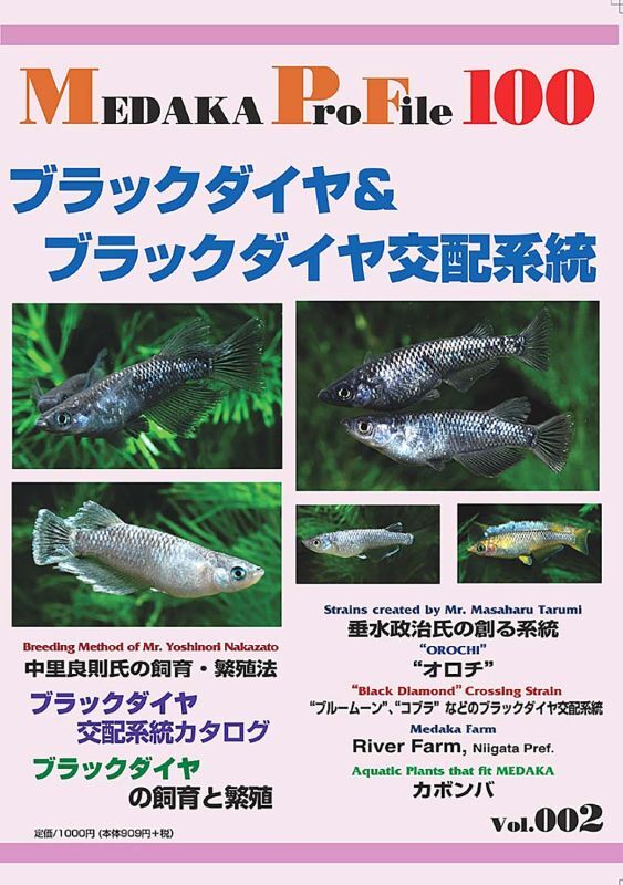 画像1: ブラックダイヤ＆ブラックダイヤ交配系統 Medaka Pro File 別冊Vol.2 (1)
